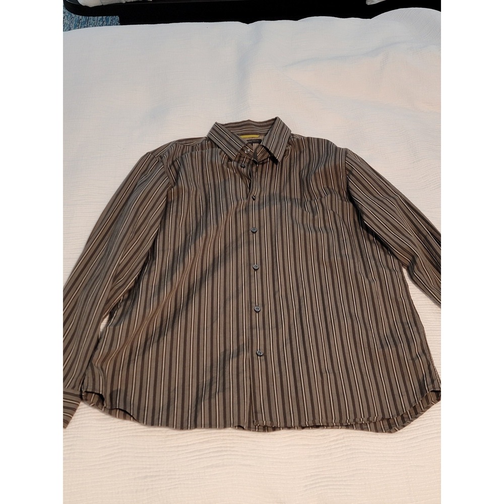 Banana Republic‎ slim Fit XLarge 17-17 1/2 woven in Italy long sleeve button up